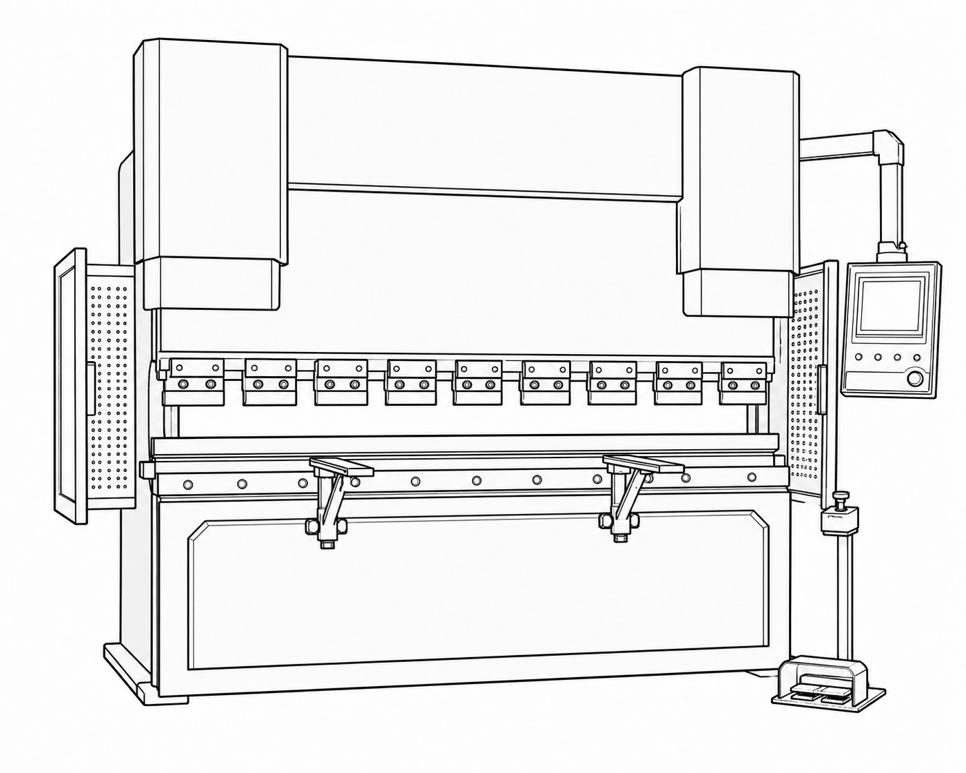 Prensa plegadora CNC hidráulica